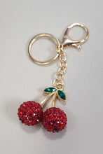 Load image into Gallery viewer, Rhinestone Cherry Drop Keychain Bag Charm