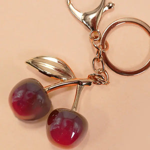 Cherry Drop Keychain
