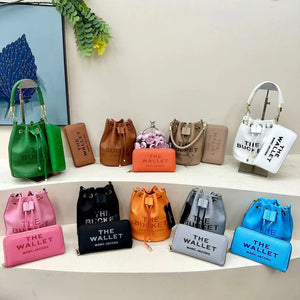 Mj Bucket and Wallet Set