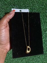 Load image into Gallery viewer, D Stainless Steel Balloon Bubble Initial Necklace
