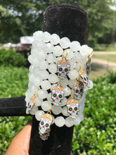 Load image into Gallery viewer, Clear Glow in Dark Skull Bracelet
