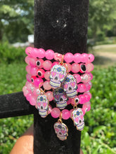 Load image into Gallery viewer, Pink Skull Bracelets
