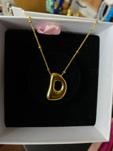 Load image into Gallery viewer, D Stainless Steel Balloon Bubble Initial Necklace
