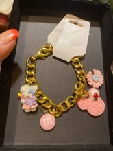Cargar imagen en el visor de la galería, Pink and Gold themed Charm bracelets

