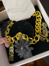 Load image into Gallery viewer, Hope Gold Chain Charm Bracelets
