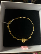 Load image into Gallery viewer, Initial Monogram Bubble Stretch Bead Bracelet
