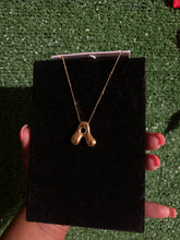 Load image into Gallery viewer, A Stainless Steel Balloon Bubble Initial Necklace
