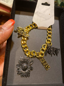 Hope Gold Chain Charm Bracelets