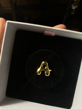 Load image into Gallery viewer, Initial Monogram Bubble Ring
