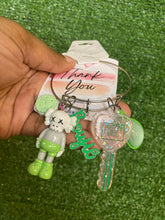 Load image into Gallery viewer, Green and Sliver Bangle

