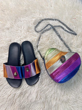 Load image into Gallery viewer, Colorful Heart Shaped Bag + Slippers

