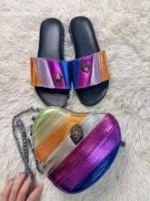 Load image into Gallery viewer, Colorful Heart Shaped Bag + Slippers
