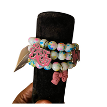 Load image into Gallery viewer, White and Pink Bracelets Set
