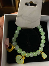 Load image into Gallery viewer, Green Moon Charm Bracelets
