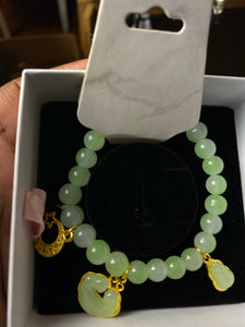 Green Moon Charm Bracelets