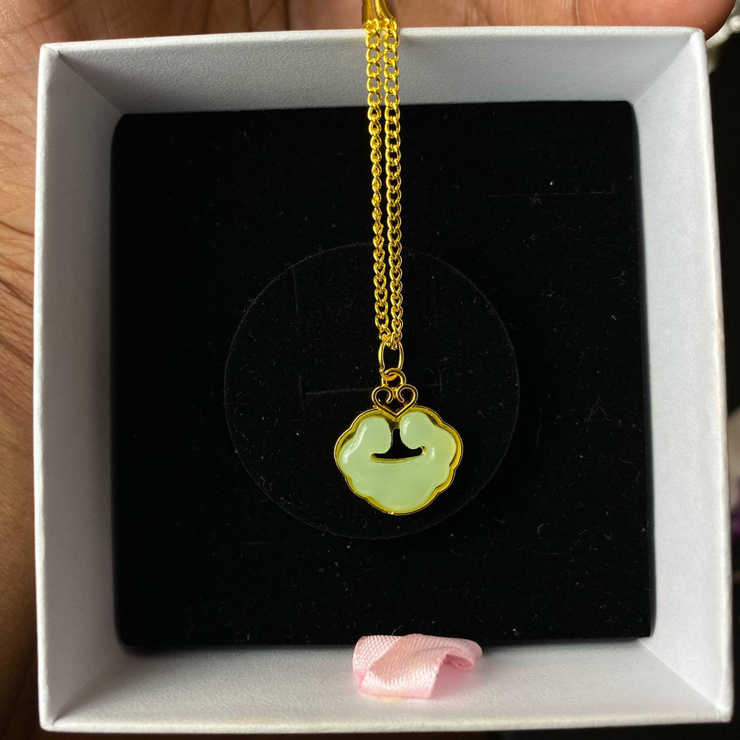 Green and Gold Pendant