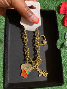 Gold Charm Bracelets