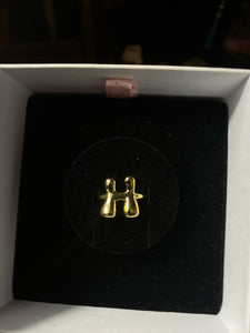 Initial Monogram Bubble Ring