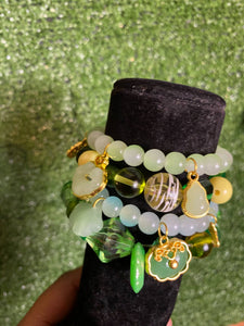 Green and Gold 4 Piece Set