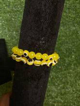 Load image into Gallery viewer, Yellow Evil Eye Bracelets Set
