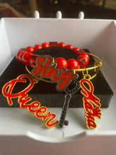 Load image into Gallery viewer, Gold &amp; Red Bangle Set
