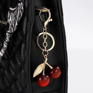 Cherry Drop Keychain