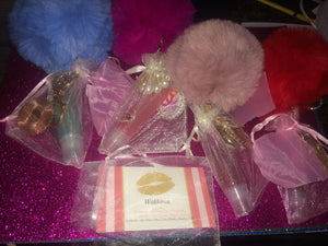 Small Keychains and lipgloss