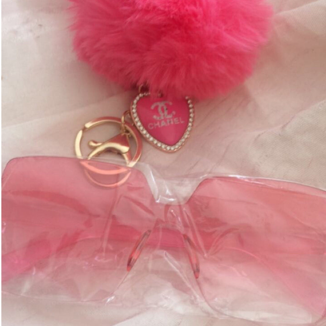 Designer KeyChains and Sunglasses Set