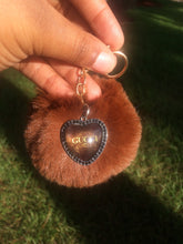 Load image into Gallery viewer, Designer Heart Charms Fur KeyChain  and LipGloss
