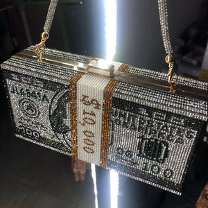 Divas Green Money Clutch