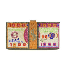 Load image into Gallery viewer, Divas Colorful 1000 money clutch
